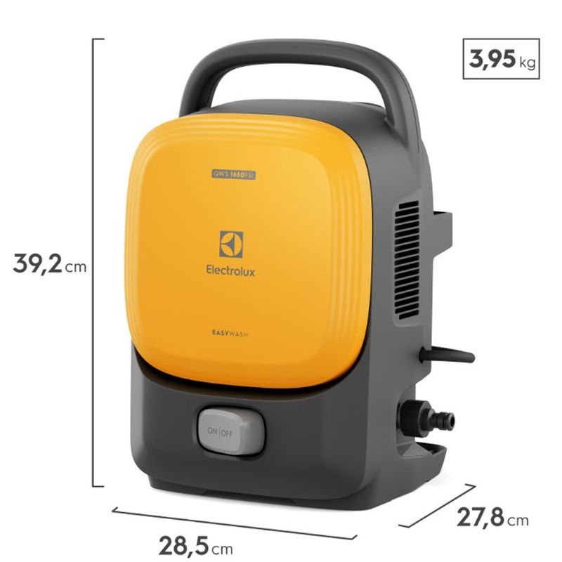 lavadora de alta pressão electrolux 1650psi 1400w easywash qws1650