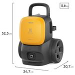 lavadora de alta pressão electrolux 1800psi 1400w powerwash ews1800