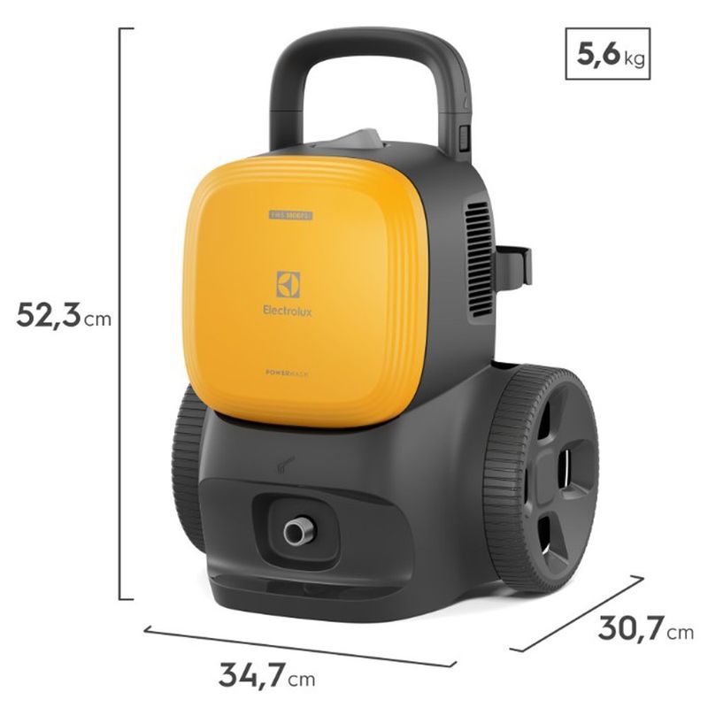 lavadora de alta pressão electrolux 1800psi 1400w powerwash ews1800