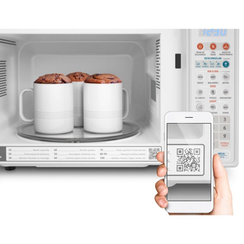 micro-ondas electrolux 20l função tira odor 127v mto30