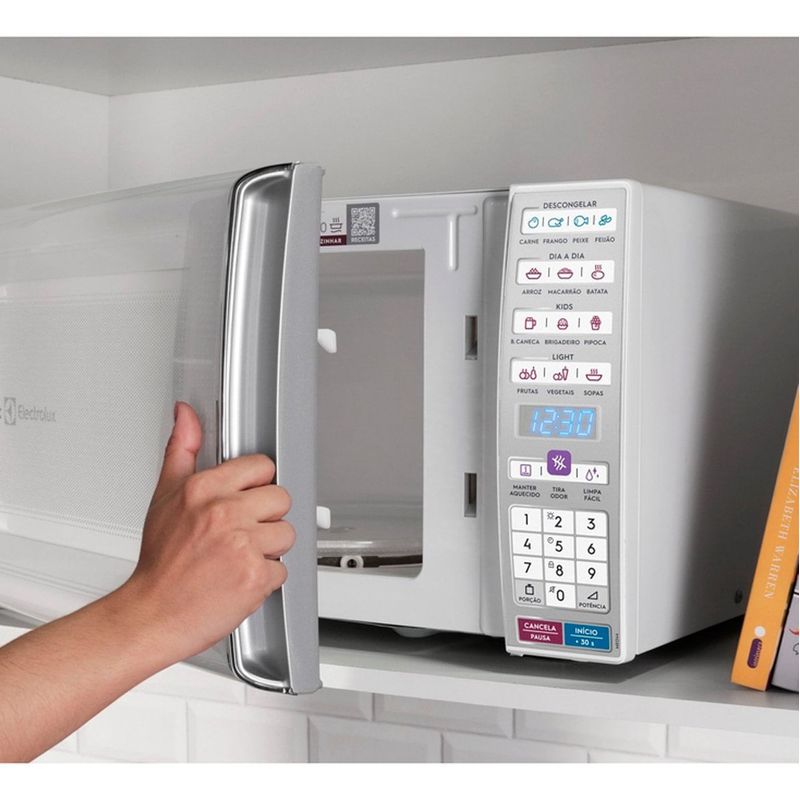 micro-ondas electrolux 20l função tira odor 127v mto30