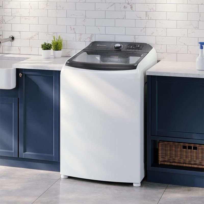 máquina de lavar electrolux 15kg premium care jet&clean 127v branco lec15