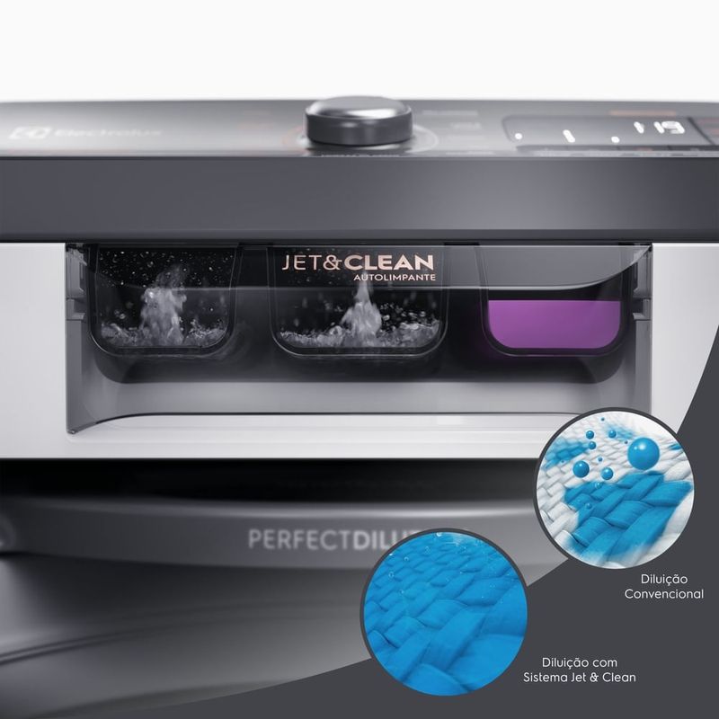 máquina de lavar electrolux 15kg premium care jet&clean 127v branco lec15