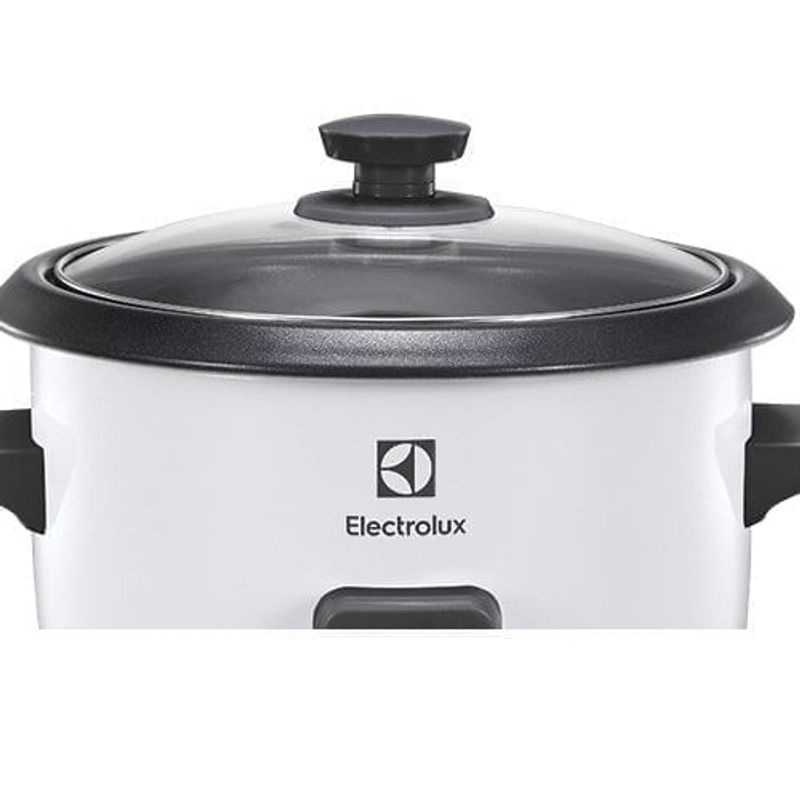 panela elétrica electrolux para arroz 7 xícaras 1,3l 500w 127v branco - rcb50