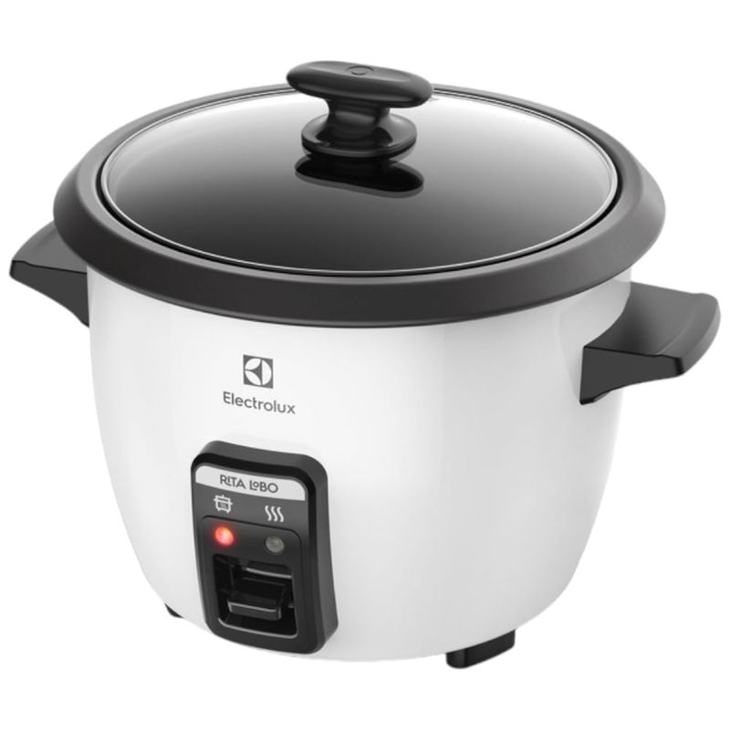 panela elétrica electrolux para arroz 7 xícaras 1,3l 500w 127v branco - rcb50
