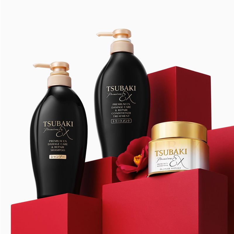 máscara capilar tsubaki premium ex repair mask 180ml