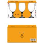 conjunto de taças 3 peças class home edem 400ml 1823