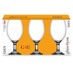 conjunto de taças 3 peças class home edem 400ml 1823