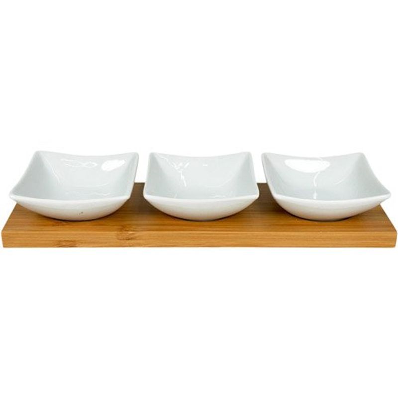 jogo 4 peças bowls concepts com bandeja 087-541028
