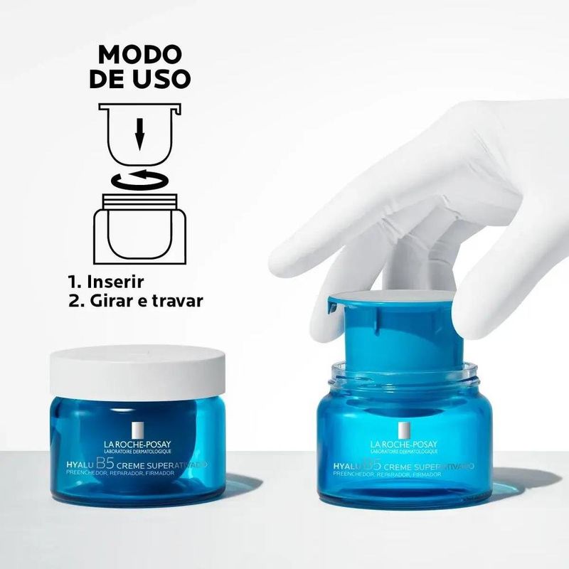creme facial antirrugas la roche-posay hyalu b5 50g refil