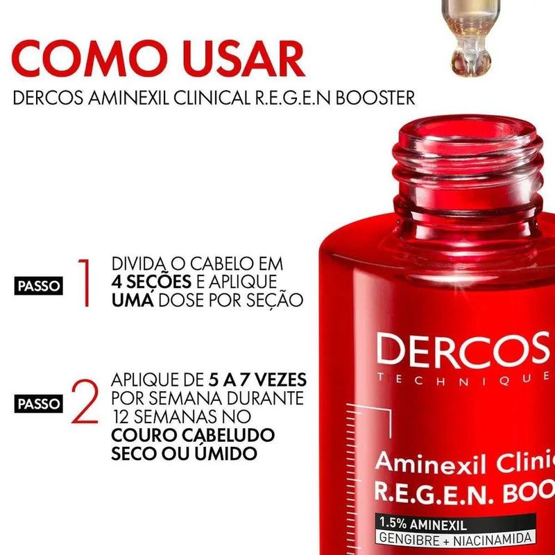 sérum capilar regenerador antiqueda vichy dercos r.e.g.e.n booster 100ml