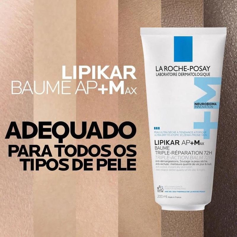bálsamo hidratante la roche-posay lipikar baume ap+max 200ml
