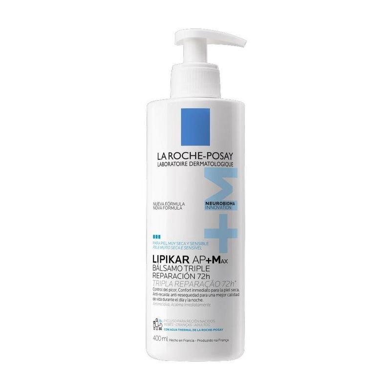 bálsamo hidratante la roche-posay lipikar baume ap+max 400ml