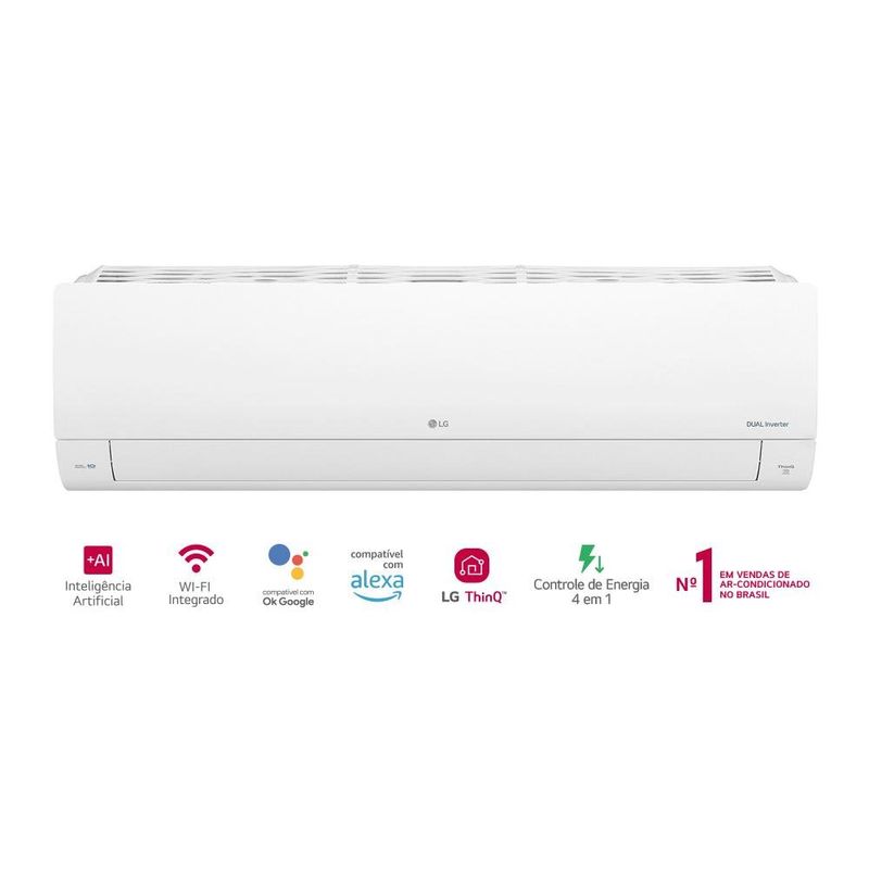 ar-condicionado split 12.000 btus lg dual inverter ai voice 220v s3nq12ja31l