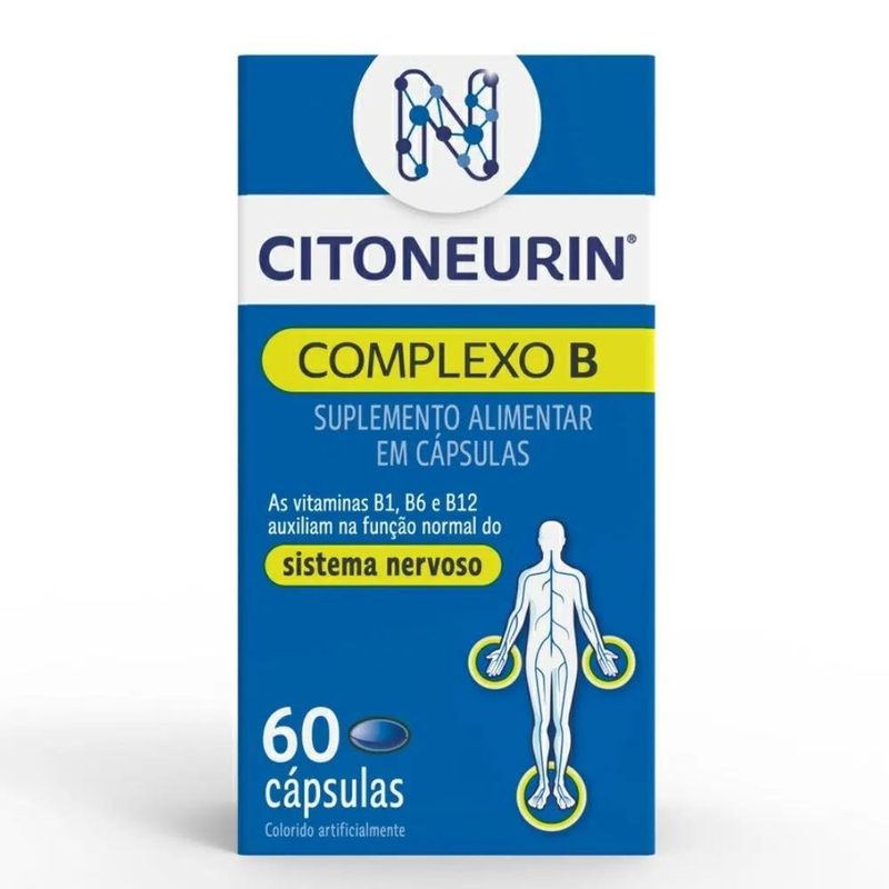 suplemento alimentar citoneurin complexo b 60 cápsulas procter & gamble