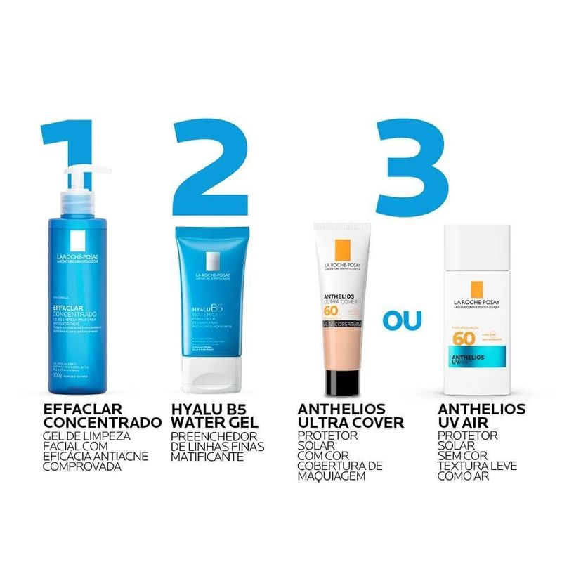 hidratante facial la roche posayhyalu b5 water gel 40g