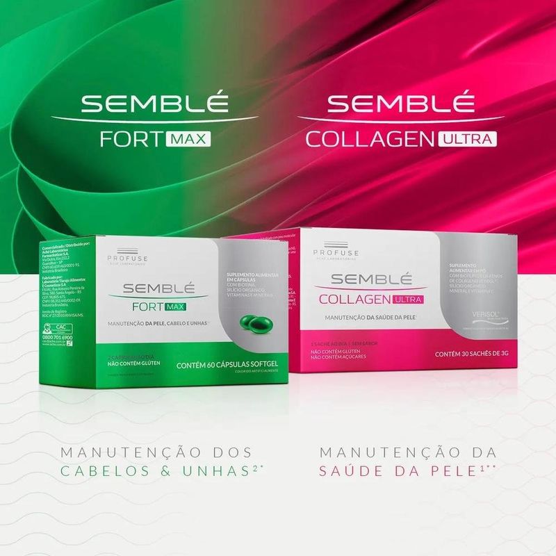 colágeno profuse semblé collagen ultra 30 sachês