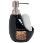 dispenser de sabão concepts life preto 351-080023