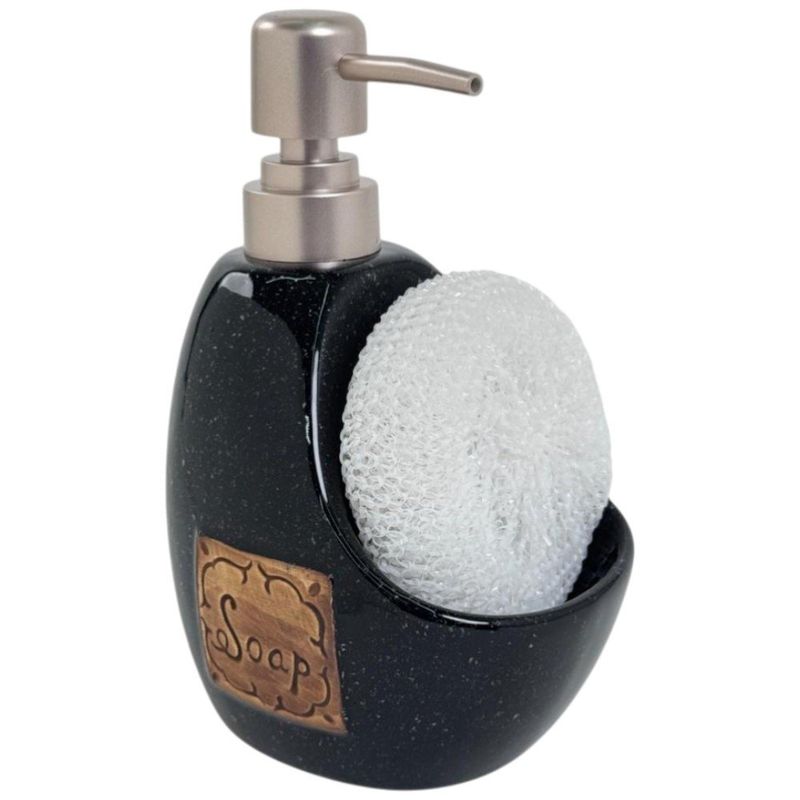 dispenser de sabão concepts life preto 351-080023