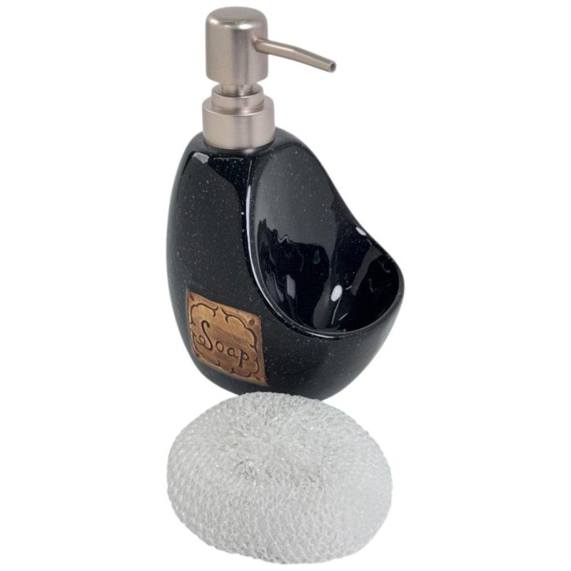 dispenser de sabão concepts life preto 351-080023
