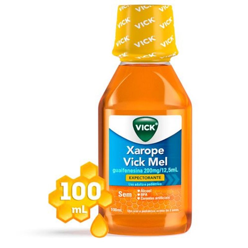 xarope vick sabor mel 100ml p&g