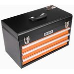 kit 86 peças de ferramentas kendo preto e laranja e-bi
