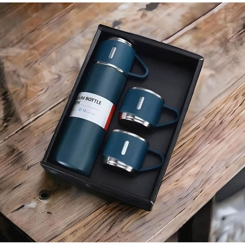 garrafa térmica ms rhong flask 600ml azul e-bi