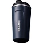copo térmico changsha para café 510ml azul marinho e-bi