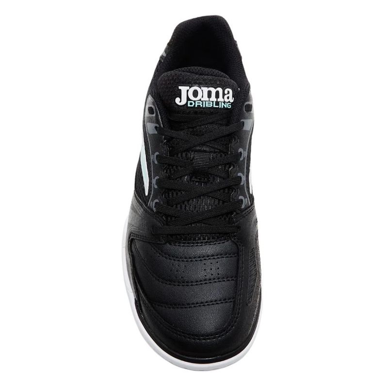 chuteira futsal n°39 joma dribling preto e azul (mp)