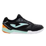 chuteira futsal n°42 joma dribling preto e azul (mp)