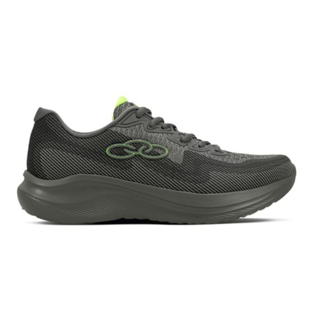 Tênis Caminhada Feminino N°36 Olympikus Sagaz Cinza e Preto