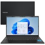notebook positivo vision c15m intel celeron 4gb ram 128gb windows 11 grafite