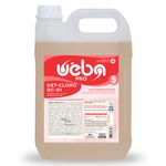 detergente clorado gel uêba det-cloro dc-01 5l (mp)