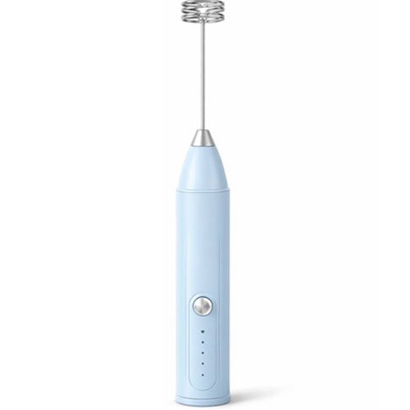 mini mixer chengtong espumador elétrico portátil azul e-bi