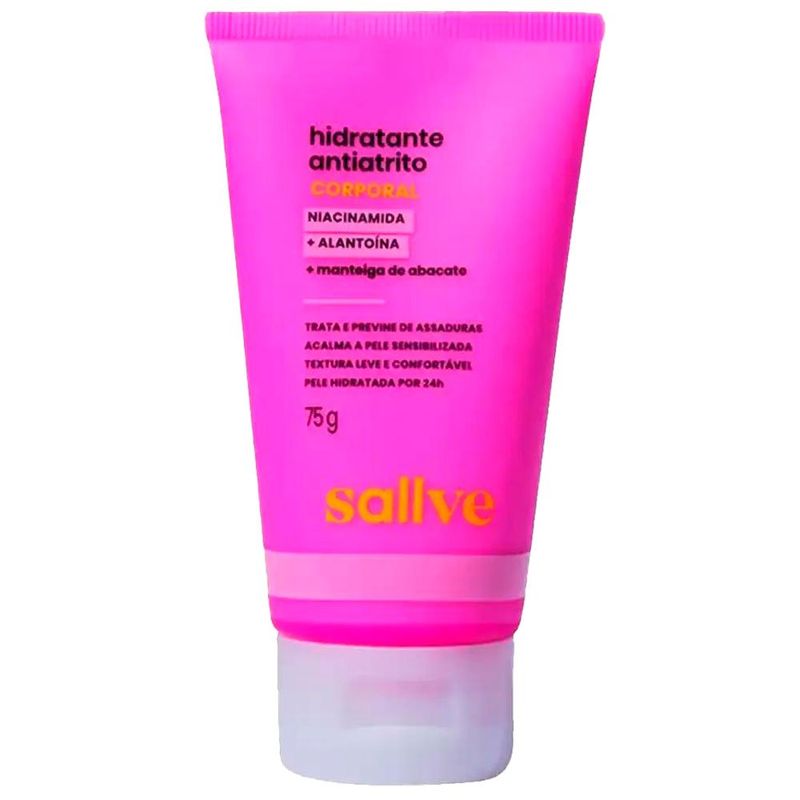 kit sallve hidrante antiatrito 75g + protetor solar toque seco fps50 40g