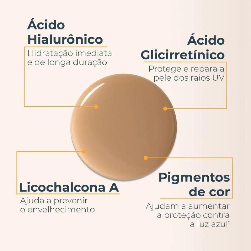 protetor solar facial eucerin sun hydro fluid cor média fps70 50ml