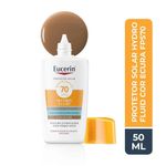 protetor solar facial eucerin sun hydro fluid cor escura fps70 50ml