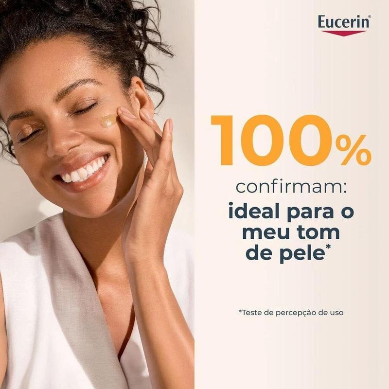 protetor solar facial eucerin sun hydro fluid cor escura fps70 50ml