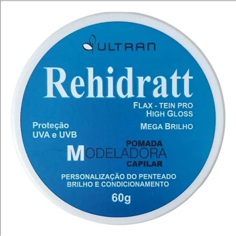 pomada modeladora capilar rehidratt mega brilho 60g