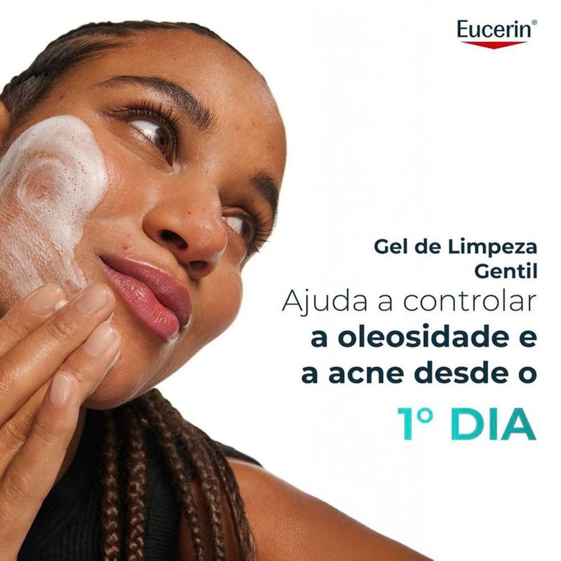 gel de limpeza gentil eucerin dermopure rosto e corpo 200ml