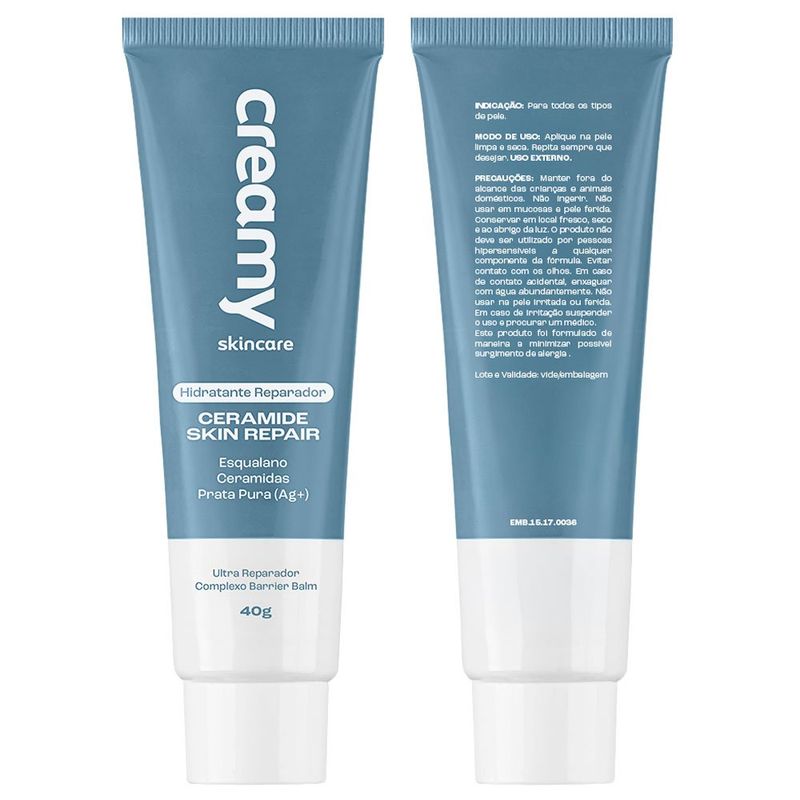 hidratante reparador creamy skincare ceramide skin repair 40g
