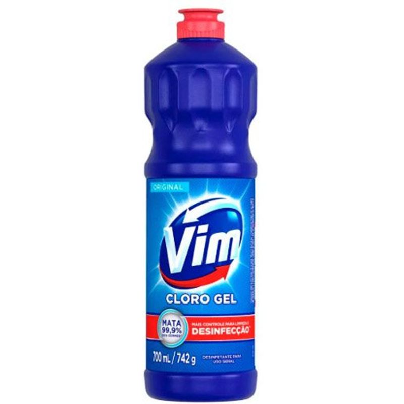 cloro em gel vim aditivado original 700ml