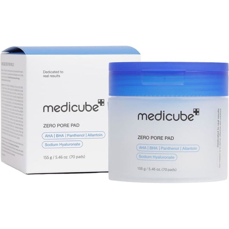 tônico facial em disco medicube zero pore pad 70 unidades