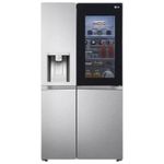 geladeira lg inverter side by side 598 litros 127v inox gc-x257cshs