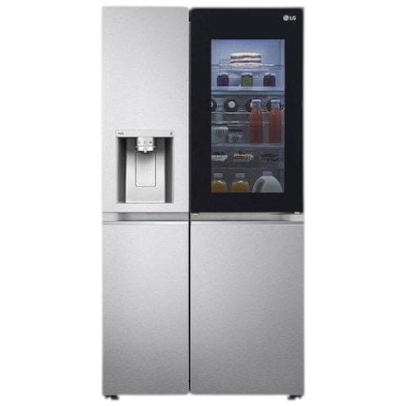 geladeira lg inverter side by side 598 litros 127v inox gc-x257cshs