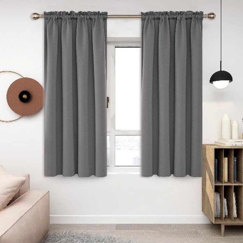 cortina blackout deconovo cinza 132x114cm w-bi