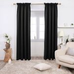 cortina blackout deconovo preto 137x213cm