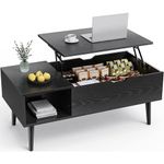 mesa de centro edx com tampa elevável preto w-bi