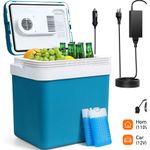 cooler elétrico astroai 24 litros bivolt azul w-bi