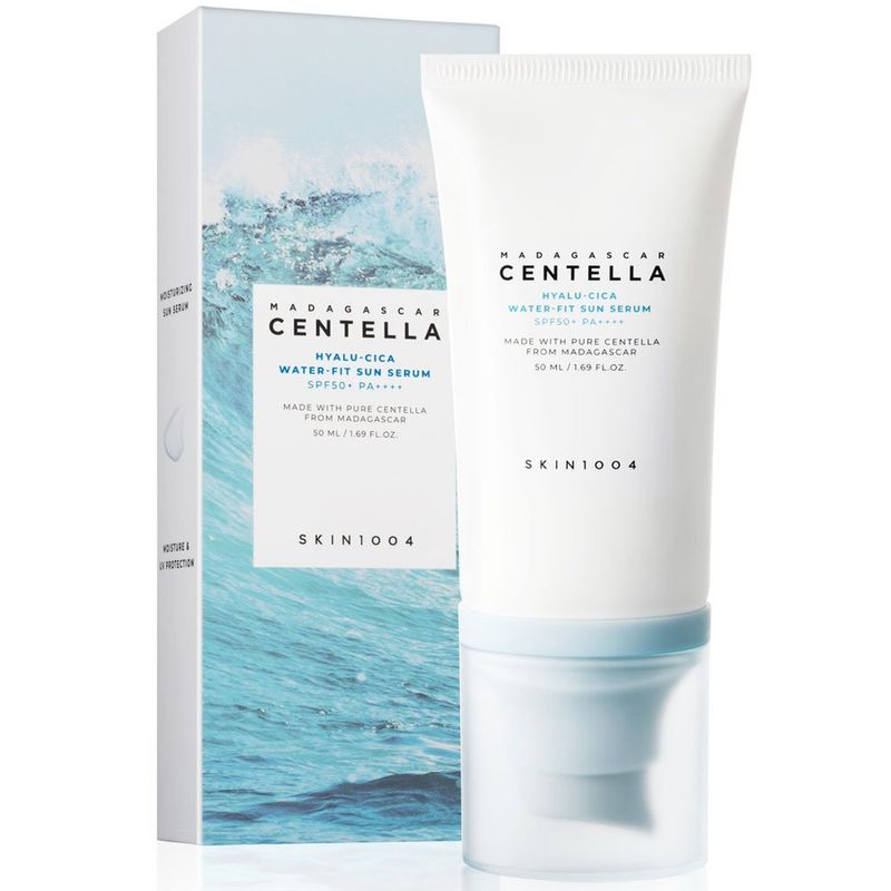 protetor solar facial skin1004 madagascar centella hyalu-cica water-fit sun fps50 50ml